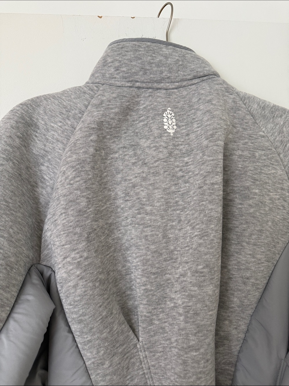 Free People Light Heather Gray Zip-Up Gia Fleece  Jacket - Picture 10 of 11